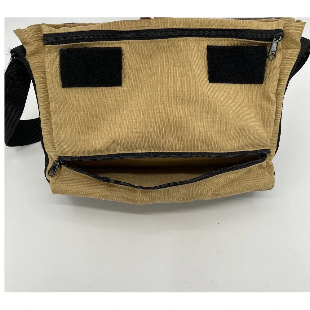 Vtg Tenba Equal Messenger Bag Tan Canvas Camera Travel Commuter Made in USA